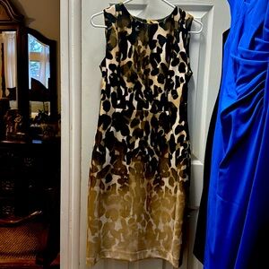 Calvin Klein animal print dress with all details